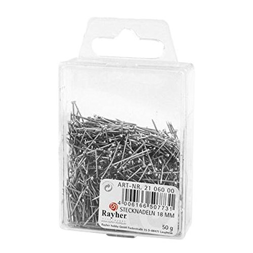 Rayher 2105600 - Boîte De 50g D'épingles En Laiton (env. 950 Pièces), 18 Mm