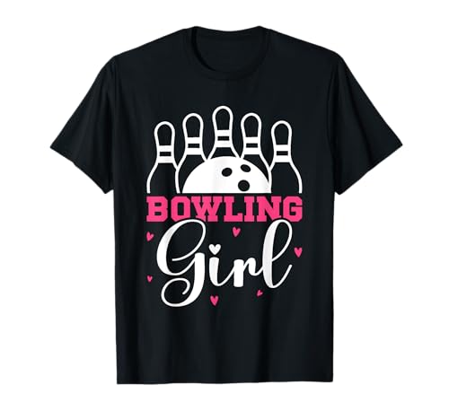 Bowling Girl para mujer, jugadora de bolos, divertida Camiseta