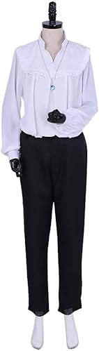 Miniatura 5 de Men's Anime Jacket Coat Cosplay Costume with Necklace Full Set