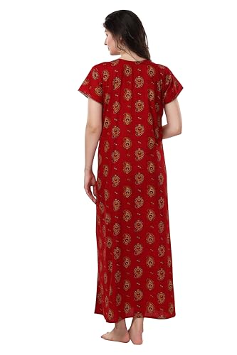 Image of AV2 Women's Polyester Maxi Maternity Feeding Nighty