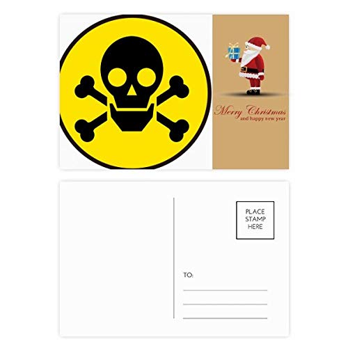 Cartes postales Crâne Noël pour correspondances décalées et fêtes