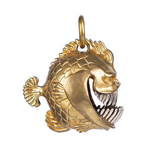Piranha Smiley Face Bell Fun Key Bag Pendant Creative Home