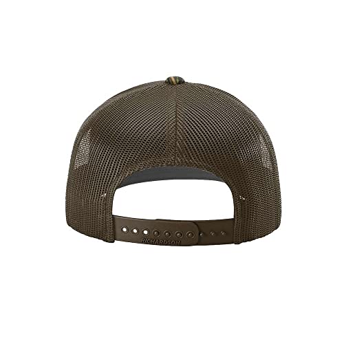 Image of Richardson 112P Patterned Snapback Trucker Hat - Custom Leather Patch Hat | No Minimals | Volume Tiered Pricing