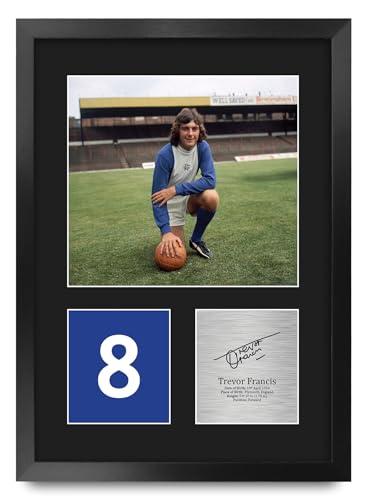Cadeau foot Trevor Francis Birmingham City photo encadrée A3 pour fan