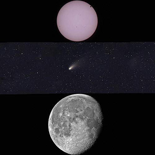 Teleskop für Erwachsene Anfänger Kinder, 50 mm Öffnung 360 mm AZ Astronomisches Refraktor-Teleskop BAK4 Prismenlinsen… – Bild 5