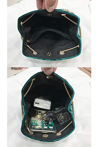 Ulisty Donne Piccolo Velluto Borsa a secchiello