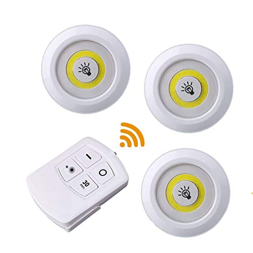 Preisvergleich Produktbild LED-Nachtlicht Induktion des menschlichen Körpers Drahtloses Fernbedienungslicht Stilllampe Sicher Augen schützen Safe 3X Nachtlicht + 1x Fernbedienung