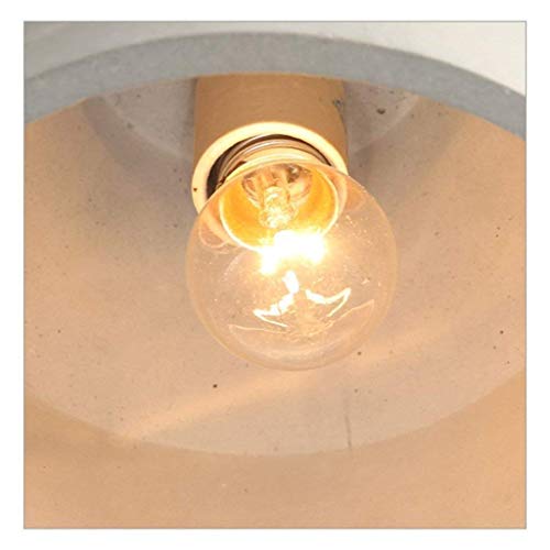 Lustre en ciment industriel E27 plafonnier design pour salon - 7