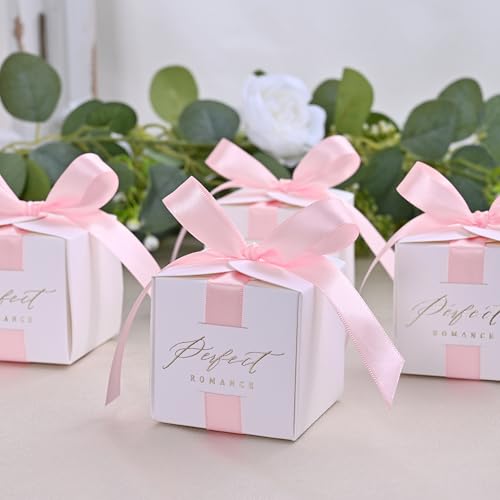 Image of Double Face Light Pink Satin Ribbon 1 /2 inch X 50 Yards Polyester Light Pink Ribbon for Gift Wrapping Very Suitable for Weddings Party Invitation Decorations and More