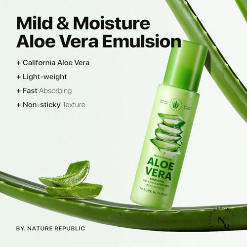 Image of Nature Republic Mild & Moisture Aloe Vera Emulsion (5.24 Fl Oz)