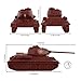 BMC CTS WW2 Soviet T-34 Tank - Rust-Brown 1:40 Russian T34 Plastic Army Vehicle