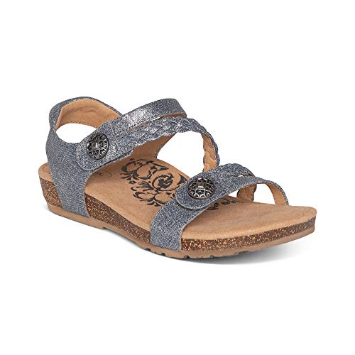 Aetrex Jillian Braided Quarter Strap Arch Support Sandal