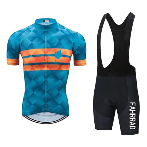 Maillot de vélo de route homme avec coussin de gel 9D antichoc pour sorties longues distances