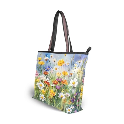 Image of Women Turtle Tote Bag Polyester Handbag Zippered Tote Bag Turtle Tote Purses,Summer Beach Tote Bag