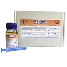 Liquid Rennet - Vegetarian Rennet for Cheese Making 50ml Microbial Coagulant