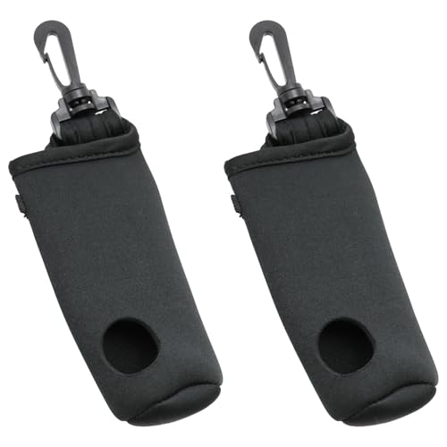 Haidong Golf Ball Holders Golf tee Pouch Black Golf Ball Carry Bag Golf Ball Tee Holder Golf Accessories 2PCS