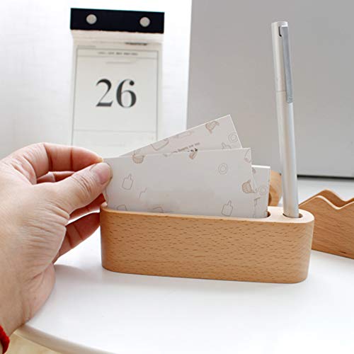 Suporte de mesa de negócios Cabilock de madeira com nome e suporte para mesa de negócios, suporte pa