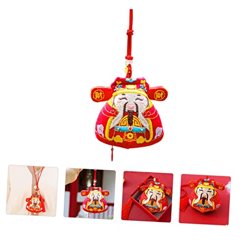 Collar Feng Shui Estilo Chino Bolsa Roja miniatura 2