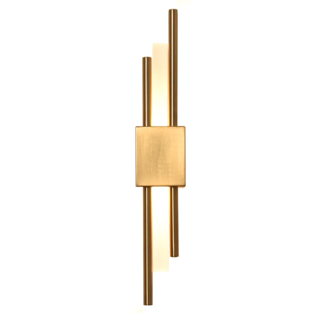 Hyram A Wall Light Indoor Led 10W 3000K Warm White Modern Metal Wall Lamp Decorative Wall Sconce Lamp For Living Room Bedroom Hallway Corridor Stairs Hall, Gold