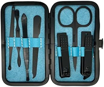 Premium Professional Manicure Set Nail Clippers Pedicure Kit -7 Pieces Stainless Steel Manicure Kit, Professional Grooming Kits, Nail Care Tools with Luxurious Travel Case
