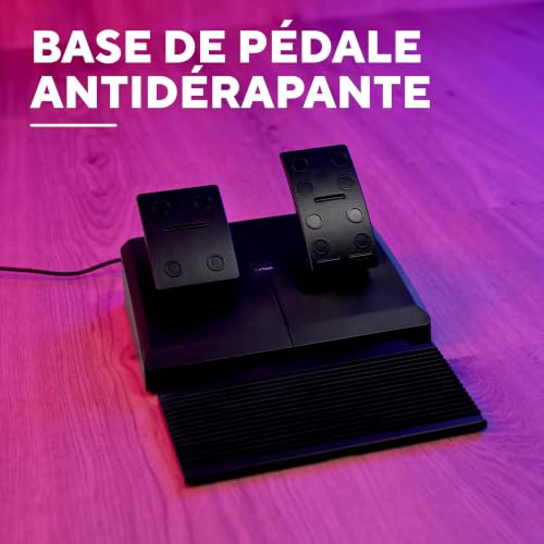 Volant PC simulateur de vol avec retour de vibration et commandes de vitesse intégrées