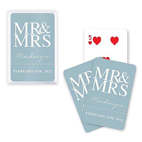 WEDDINGSTAR Unique Custom Playing Card Wedding Favors - Mr. &