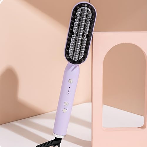 Peine alisador de cabello portátil con iones negativos miniatura 6