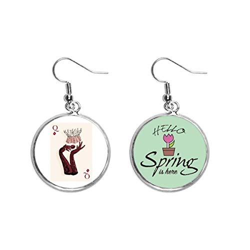 Pendientes de primavera con carta Q de diamantes para lucir en terrazas 1