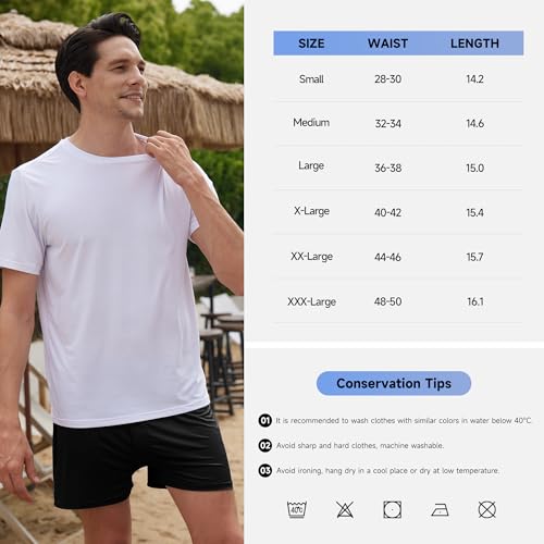 Bamboo Cool Men'S Boxer Shorts Underwear Upgraded 360° Cooling Breathable Boxer Lounge Loose Stretch Short 3 Pack(Medium) thumb #5