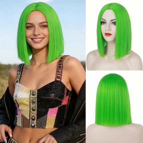 Tereshar Neon Green Wigs for Women