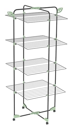 Colombo Séchoir à linge Alpina, acier peint, plastique, noir