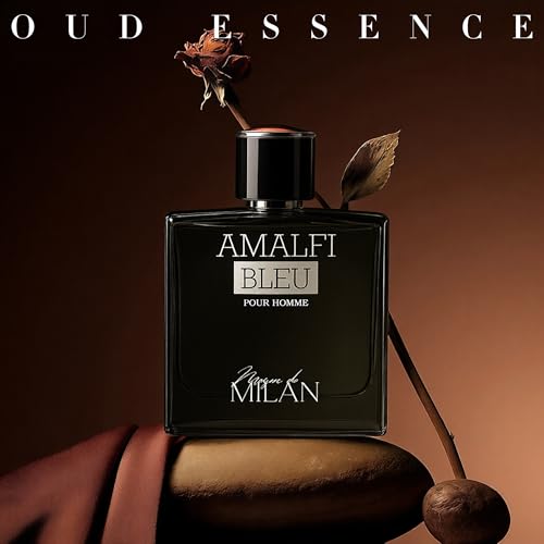 Image of AFLUXE AMALFI BLEU, Men's Cologne Gift, Long Lasting EDP, Aura of Elitism & Modern Style, Perfume for Business, Commute and Casual Use, 3.4 Fl Oz
