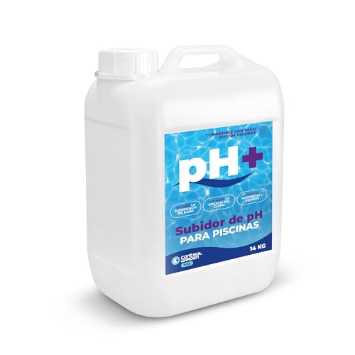 CONTROL GARDEN Subidor PH Piscinas Líquido 10 L / 14 KG | Aumentador PH Piscina Interior y Exterior | Agua Cristalina y Sin Residuos | Acción Rapida | Baño Agradable