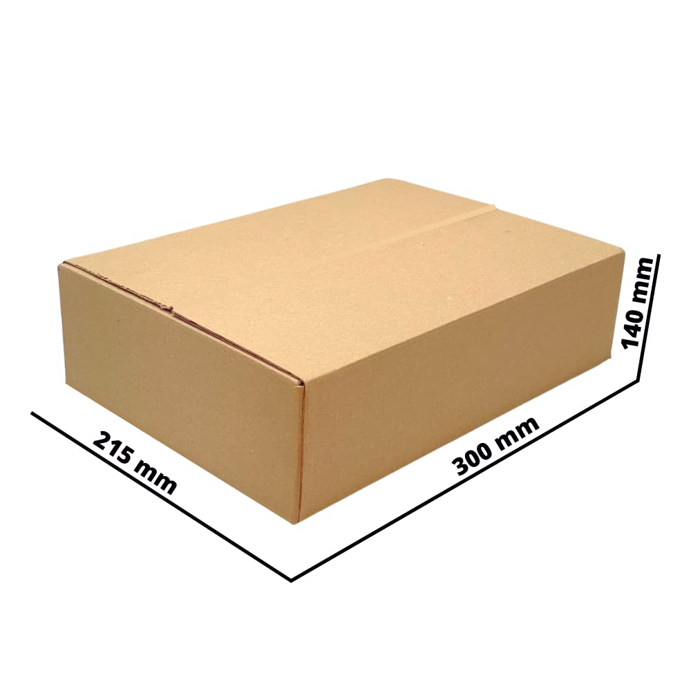 200x Faltkartons Verpackungen Schachtel Kisten 1-wellig 300 x 215 x 140 mm