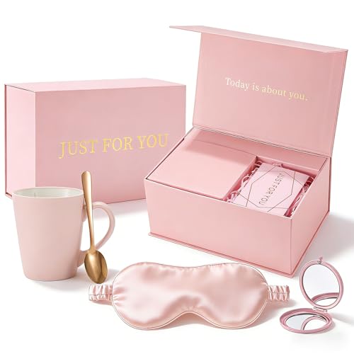 Cadeau Fête des Mères : Coffret bien-être en soie de mûrier et tasse