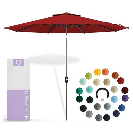 Best place to buy sunbrella umbrellas Midtown 10 Feet Large Patio Umbrella