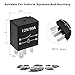 KVAEY 4 PCS 30A Starter Relay, 5 Pin 12 V Multi-Purpose Relays, Waterproof Heavy Duty Auto Relay, Automotive Engine Standard Relays Replacement Parts, Universal Car Accessories (4Pin, 8PCS)