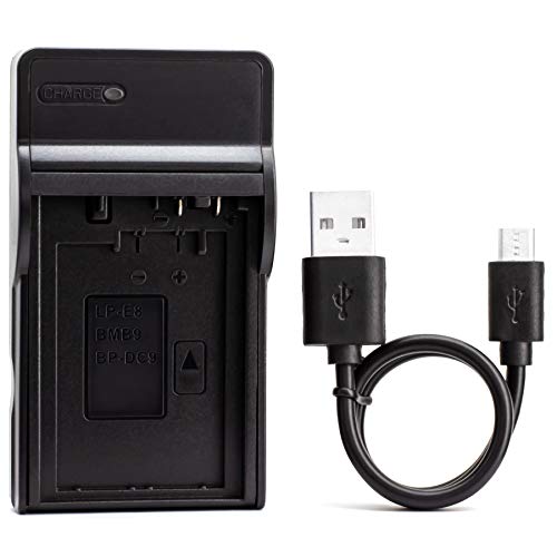 LP-E8 USB Cargador para Canon EOS 550D, EOS 600D, EOS 650D, EOS 700D, EOS Kiss X4, EOS Kiss X5, EOS Kiss X6i, EOS Rebel T2i, EOS Rebel T3i, EOS Rebel T4i, Rebel T5i batería de la cámara