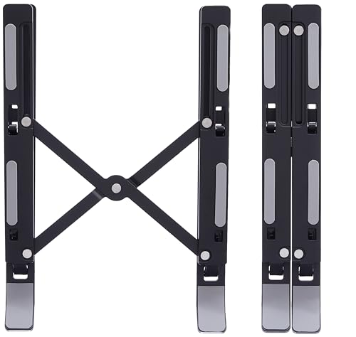amazon basics Tabletop Laptop Stand, Ergonomic Adjustable & Ventilated ...
