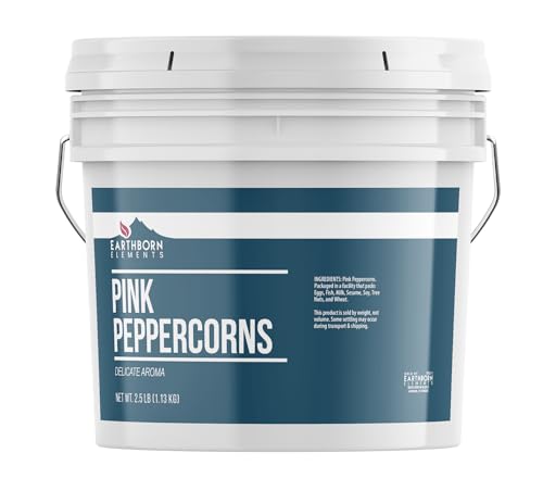 Earthborn Elements Pink Peppercorns 1 Gallon Bucket, Fruity & Spicy
