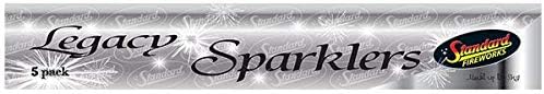 25cm (10") Legacy Handheld Sparklers (25 Sparklers - 5 Packs)