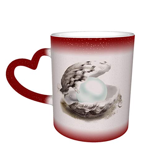 Smartwatch Pearl Android Abdichtung Muscheln und Perlen Ein Wärmeaustausch Magic Coffee Cup Ein 11-Unzen-Roman Geschenk für Familie, Kinder und