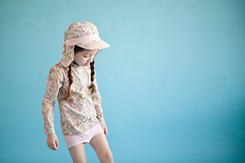 Image of VAENAIT BABY Girls Rash Guard Swimsuit UPF 50+ Long Sleeve Toddler Bathing Suit Ribbon Stawberry Floral Fruit for 2~8Years