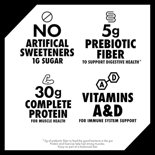Oikos Protein Shake, Vanilla, 30g High Protein Drinks, Shelf Stable, Ready to Drink, 5g Prebiotic Fiber, 12 fl oz Bottle, 12 Count - Image 5