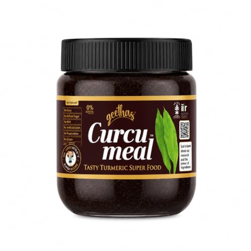 Image of GEETHAS HOME TO HOME Curcumeal, Tasty Turmeric Food, With Natural Spices & Fruit, Zero Gluten & GMO, No Added Colours & Flavours (450 g)