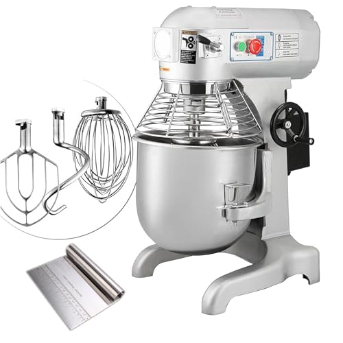 INTSUPERMAI Commercial Food Mixer 11QT Dough Kneading Machine Electric Dough Stand Mixer Food Dough Mixer with Stainless Steel Scraper Baking Equipment 110V