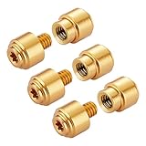 3 Packs Custom Thumb Studs for Benchmade Bugout 535 Series Knives and 535S, 535GRY-1,535SGRY-1 and More, Replacement Anodized Aluminum Thumb Stud Set, Gold