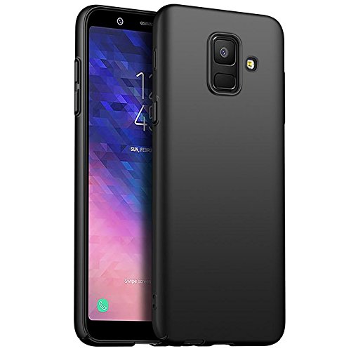 Image of Silicone and TPU Anti-Slip Scratch Resistant Back Cover for Samsung Galaxy A6 Plus -2018(Black)