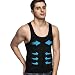 Odoland Men's Body Shaper Slimming Shirt Tummy Waist Vest Lose Weight Shirt, Men's Elastic Sculpting Vest Thermal Compression Base Layer Slim Compression Muscle Tank Shapewear for Men Large Size
