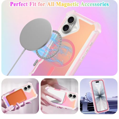 LEOMAKRON Made for iPhone 17 Case Iridescent Laser, Pink by LEOMAKRON - Used condition - Image 2